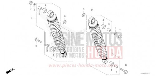 COUSSIN ARRIERE CBF125MER de 2024